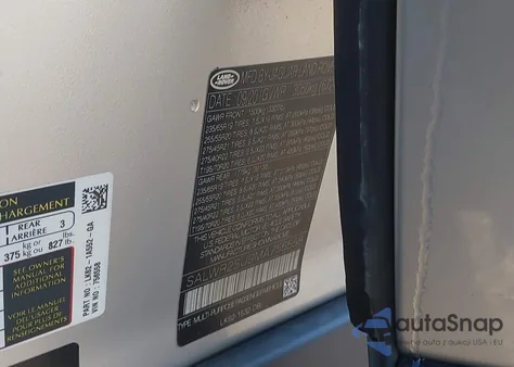 2021 Land Rover Range Rover Sport Hse Silver Edition Mhev из США, поврежденный, VIN SALWR2SU9MA756558